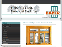 Tablet Screenshot of bayer-fenster.net